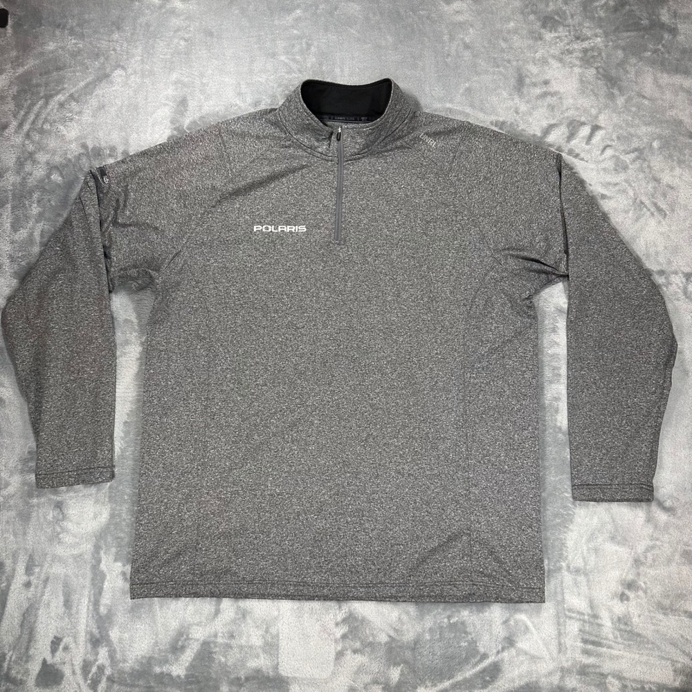UNRL Elite Polaris Mens 2XL Quarter Zip Pullover Heather Gray Activewear Jacket